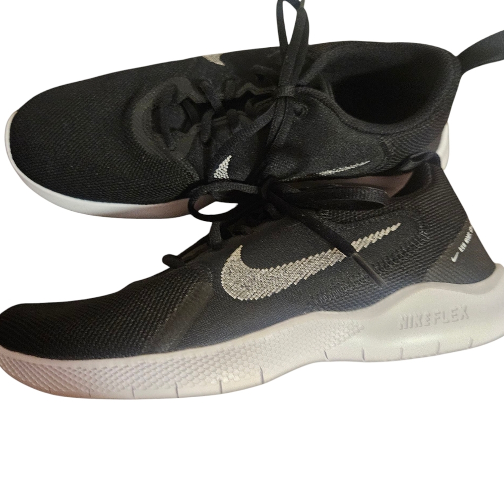 Nike Mens Flex Experience Run Running Shoes Black White DH5423-002 Low Top 8.5W